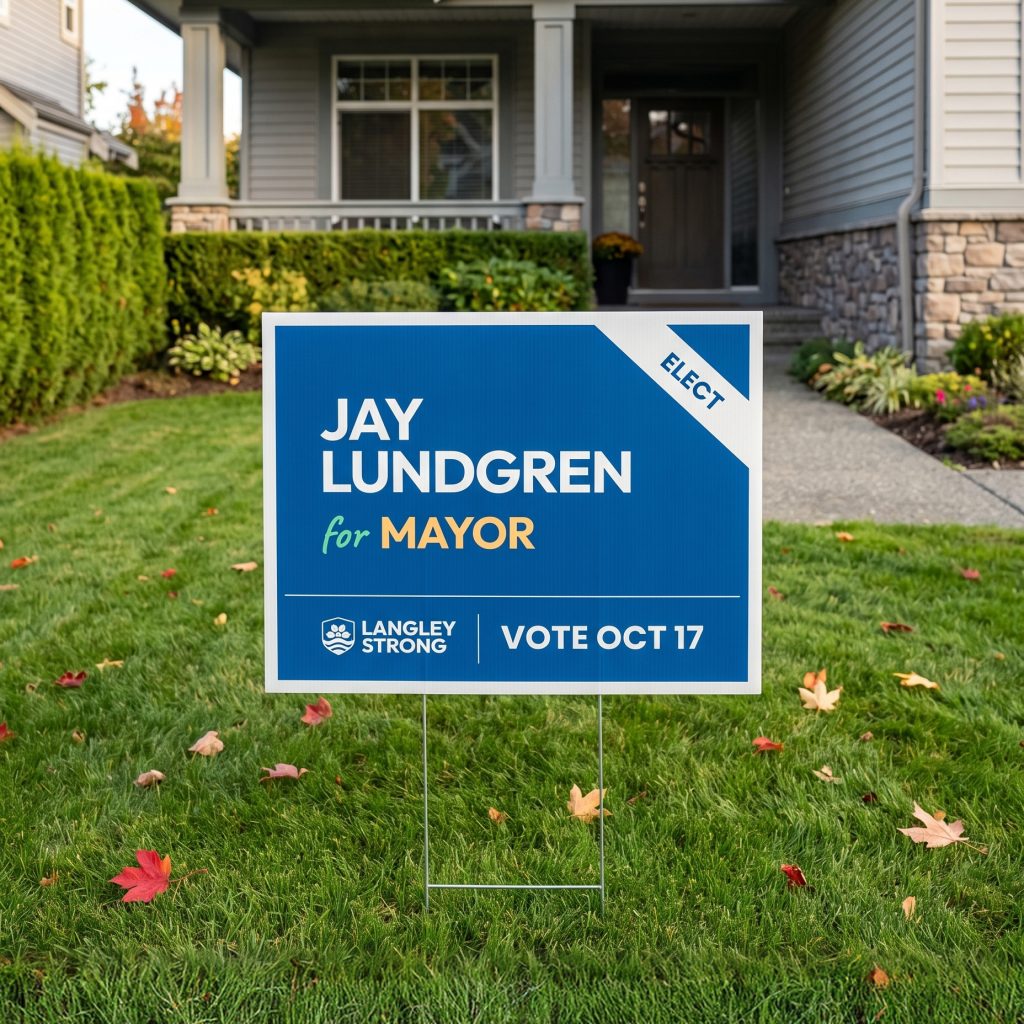 24 × 18 in lawn sign